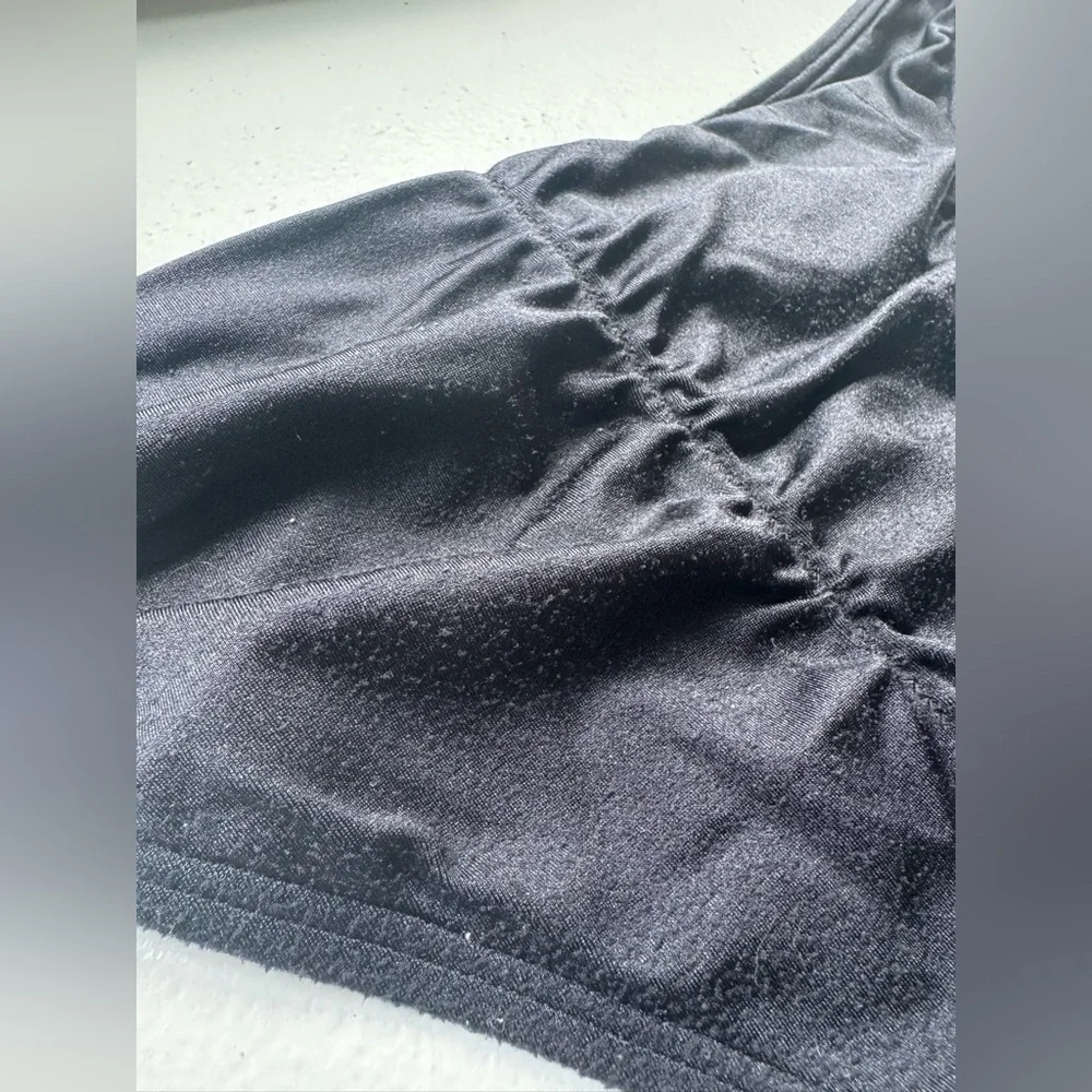 Victoria’s Secret Ruched Cheeky Bikini Bottoms – Black – Size Small - Picture 3 of 8